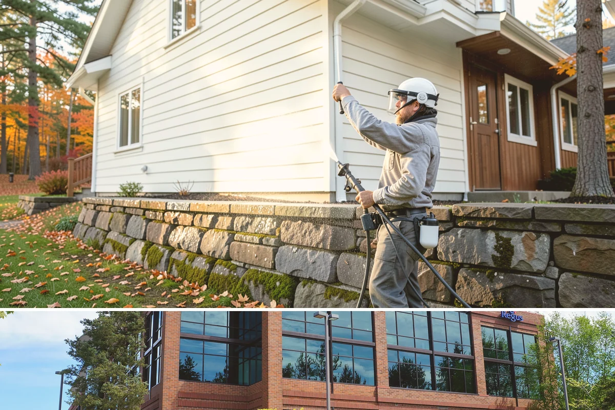 House Mildew Removal in Mountlake Terrace, Snohomish County, WA - Treat during dry summer days so the solution can dwell and dry before renewed moisture feeds regrowth.