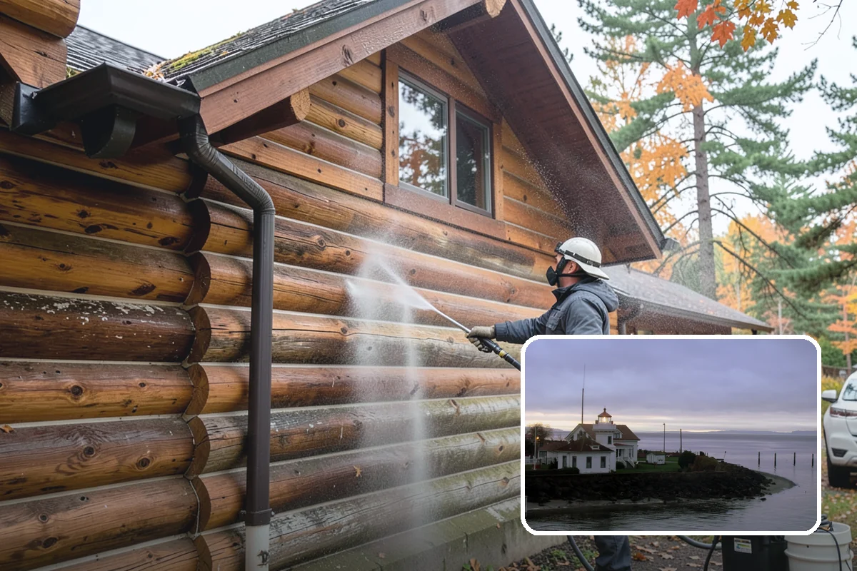 House Mildew Removal in Mukilteo, Snohomish County, WA - Kills mildew at the source, not just the surface