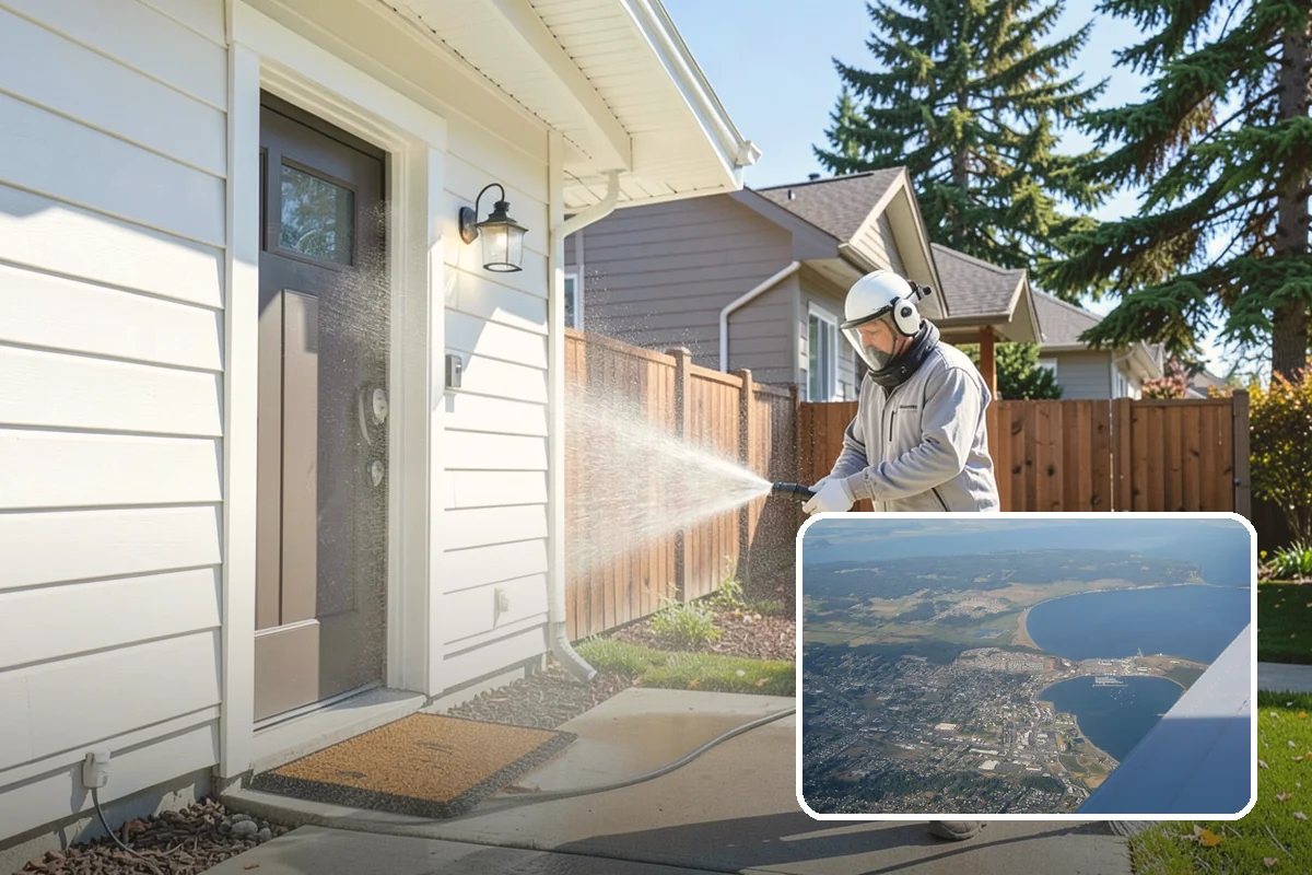 House Mildew Removal in Oak Harbor, Island County, WA - Kills mildew at the source, not just the surface