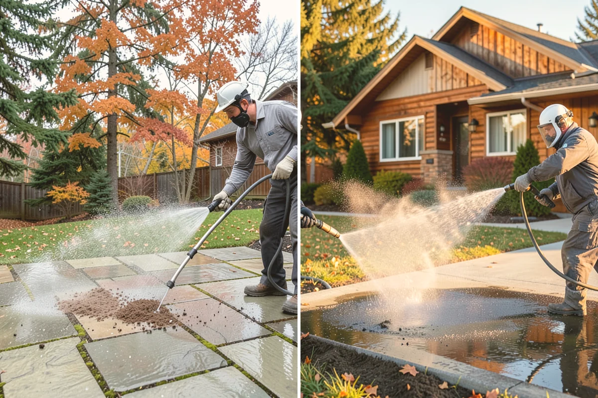 House Mildew Removal in Orting, Pierce County, WA - Locate the heaviest mildew on shaded elevations