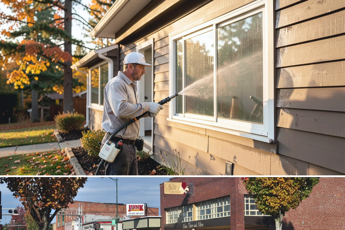 House Mildew Removal in Puyallup, Pierce County, WA - Treat during dry summer days so the solution can dwell and dry before renewed moisture feeds regrowth.