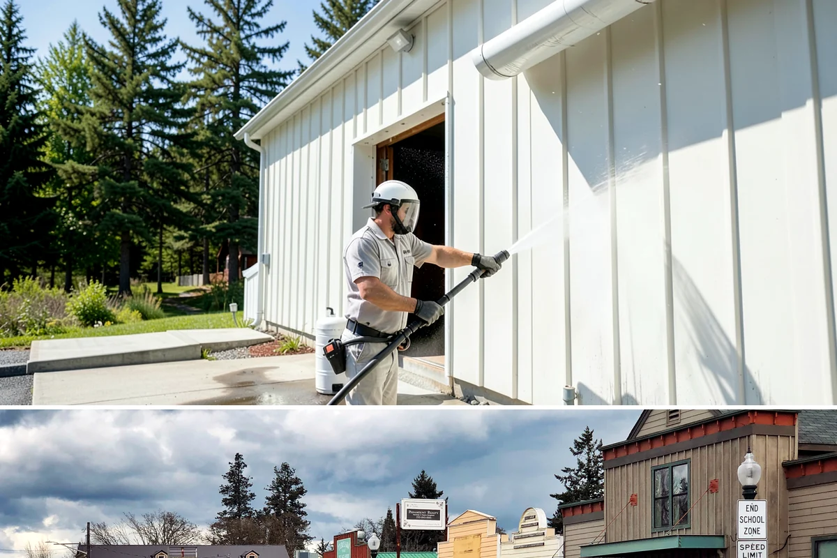 House Mildew Removal in Roy, Pierce County, WA - Treat during dry summer days so the solution can dwell and dry before renewed moisture feeds regrowth.