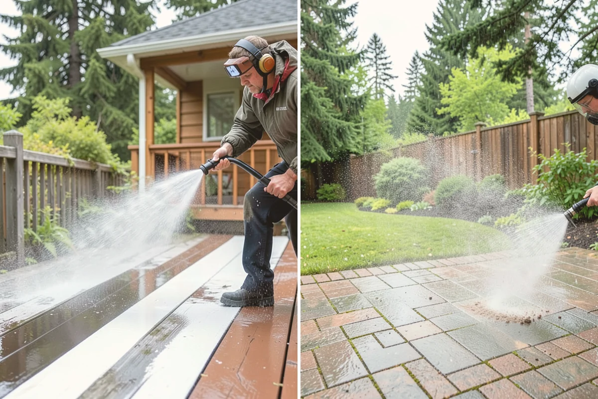 House Mildew Removal in Sammamish, King County, WA - Locate the heaviest mildew on shaded elevations