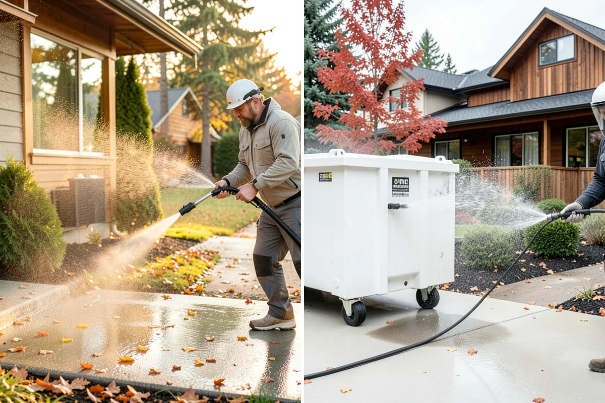 House Mildew Removal in Sedro-Woolley, Skagit County, WA - Locate the heaviest mildew on shaded elevations
