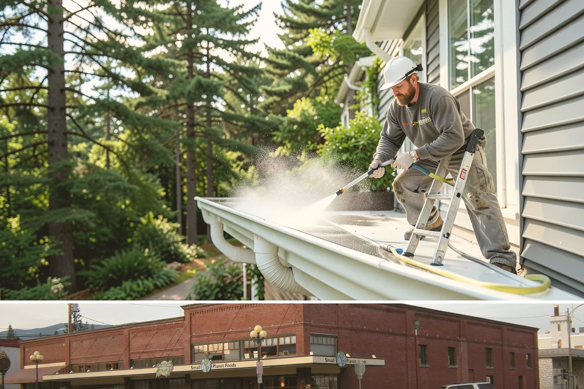 House Mildew Removal in Sedro-Woolley, Skagit County, WA - Treat during dry summer days so the solution can dwell and dry before renewed moisture feeds regrowth.