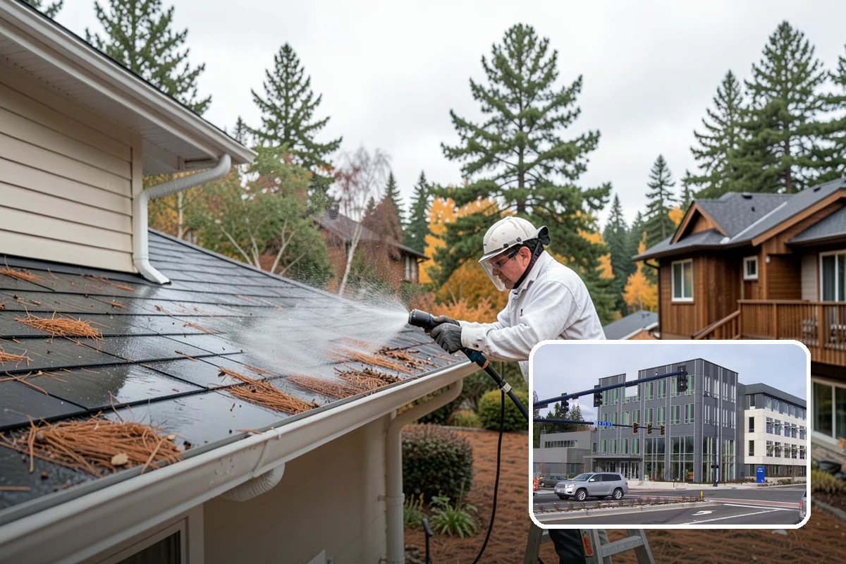 House Mildew Removal in Shoreline, King County, WA - Kills mildew at the source, not just the surface