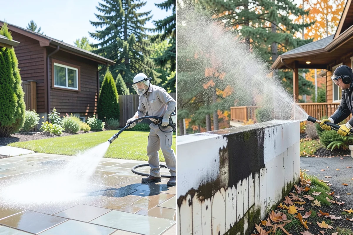 House Mildew Removal in Skykomish, King County, WA - Locate the heaviest mildew on shaded elevations