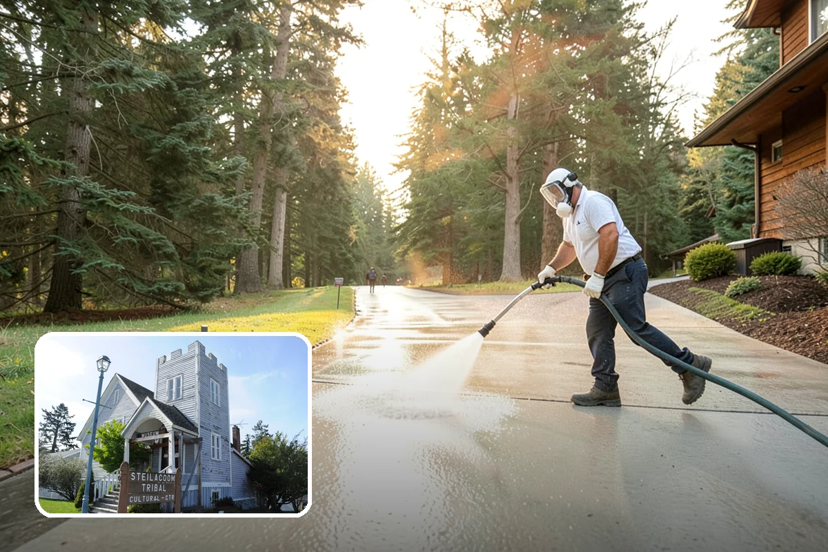 House Mildew Removal in Steilacoom, Pierce County, WA - Kills mildew at the source, not just the surface