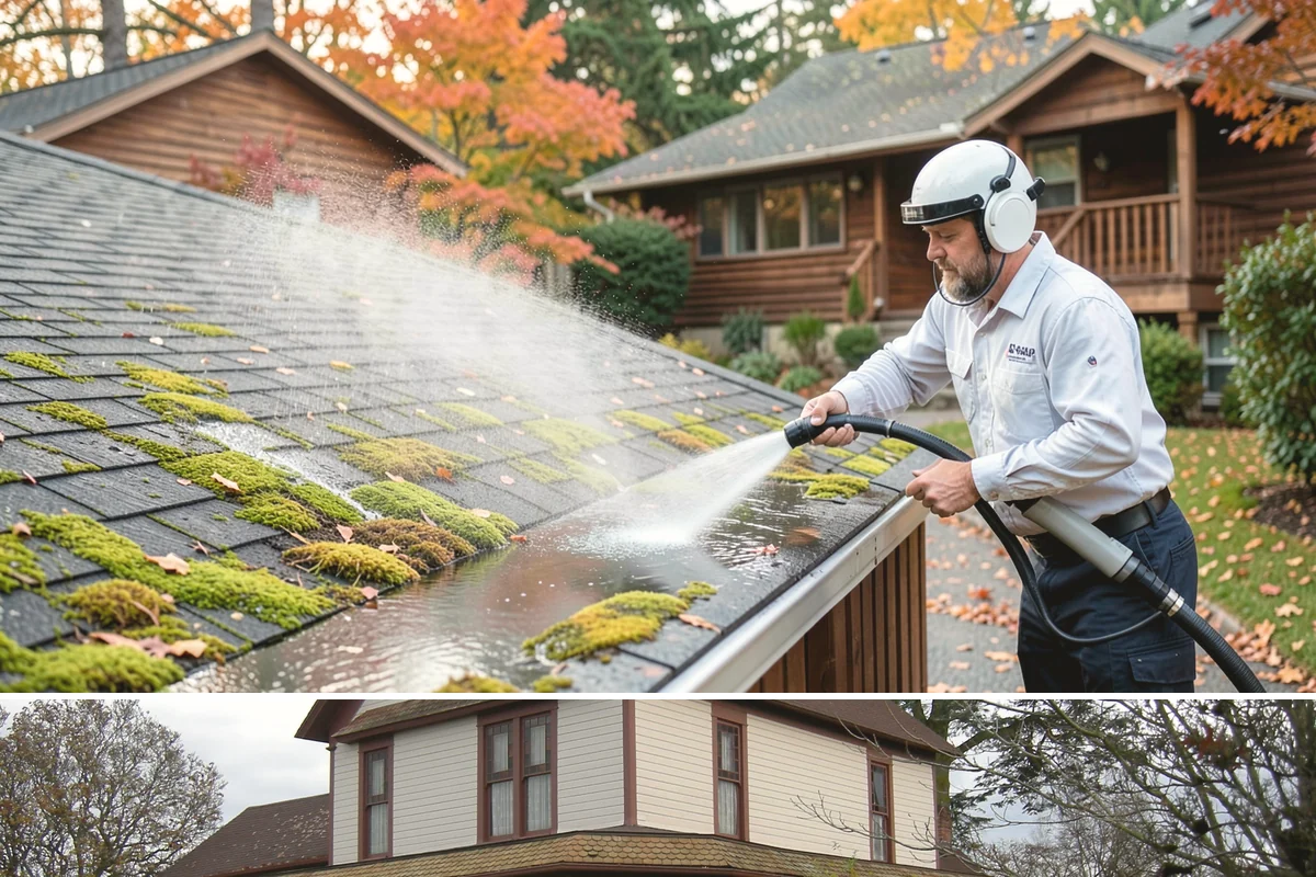House Mildew Removal in Sumner, Pierce County, WA - Treat during dry summer days so the solution can dwell and dry before renewed moisture feeds regrowth.