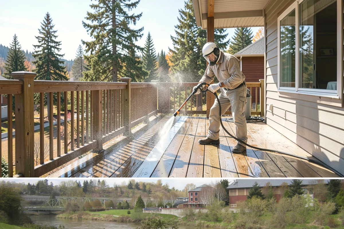 House Mildew Removal in Tukwila, King County, WA - Treat during dry summer days so the solution can dwell and dry before renewed moisture feeds regrowth.