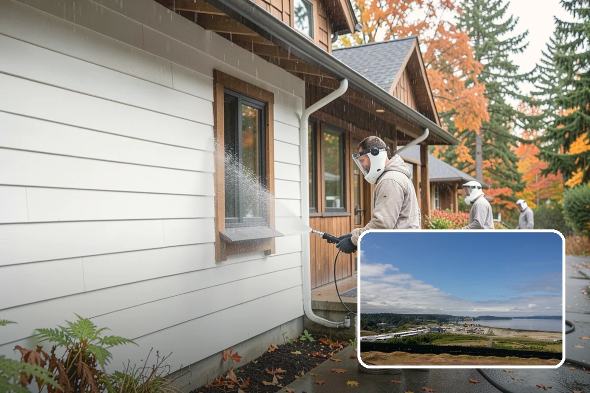 House Mildew Removal in University Place, Pierce County, WA - Kills mildew at the source, not just the surface