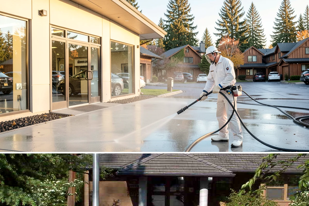 House Mildew Removal in Yarrow Point, King County, WA - Treat during dry summer days so the solution can dwell and dry before renewed moisture feeds regrowth.