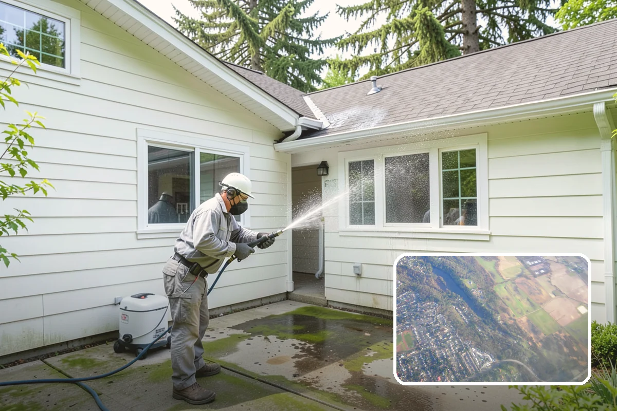 House Mold Removal in Algona, King County, WA - Kills embedded mold rather than spreading spores