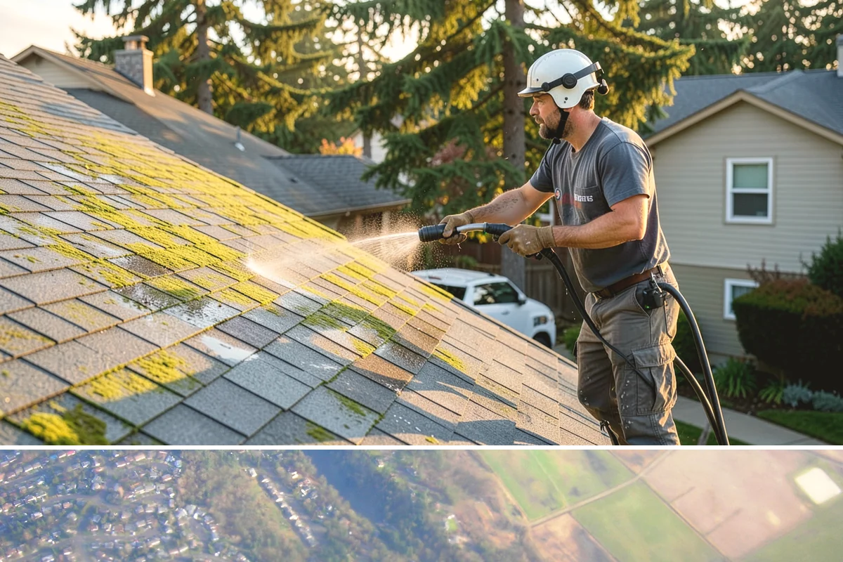House Mold Removal in Algona, King County, WA - Treat in the dry summer months so the solution can fully neutralize the mold before wet conditions return.