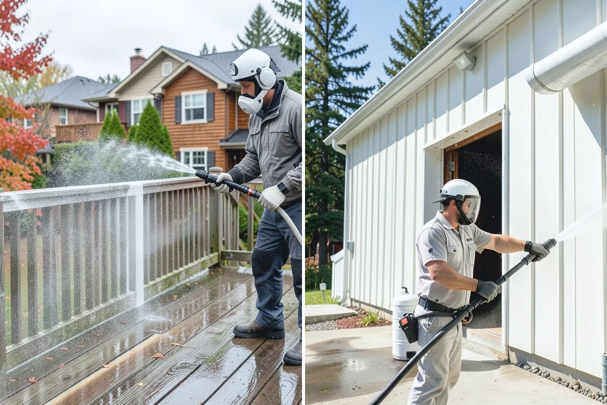 House Mold Removal in Beaux Arts Village, King County, WA - Pinpoint the mold colonies on damp elevations