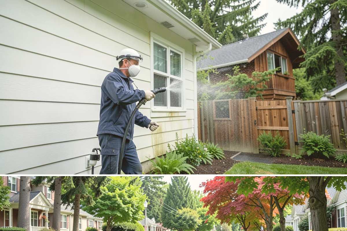 House Mold Removal in Beaux Arts Village, King County, WA - Treat in the dry summer months so the solution can fully neutralize the mold before wet conditions return.