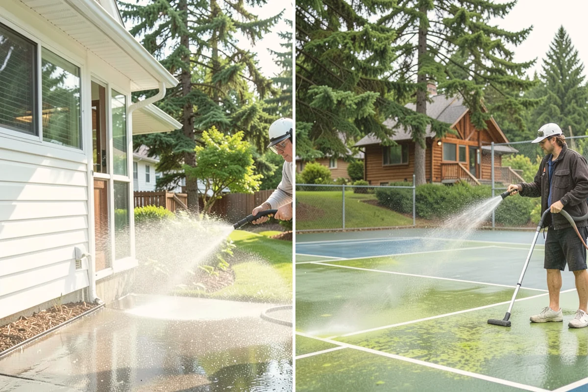 House Mold Removal in Bellevue, King County, WA - Pinpoint the mold colonies on damp elevations