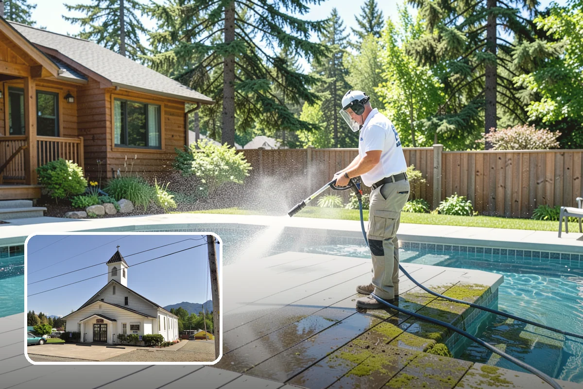 House Mold Removal in Concrete, Skagit County, WA - Kills embedded mold rather than spreading spores