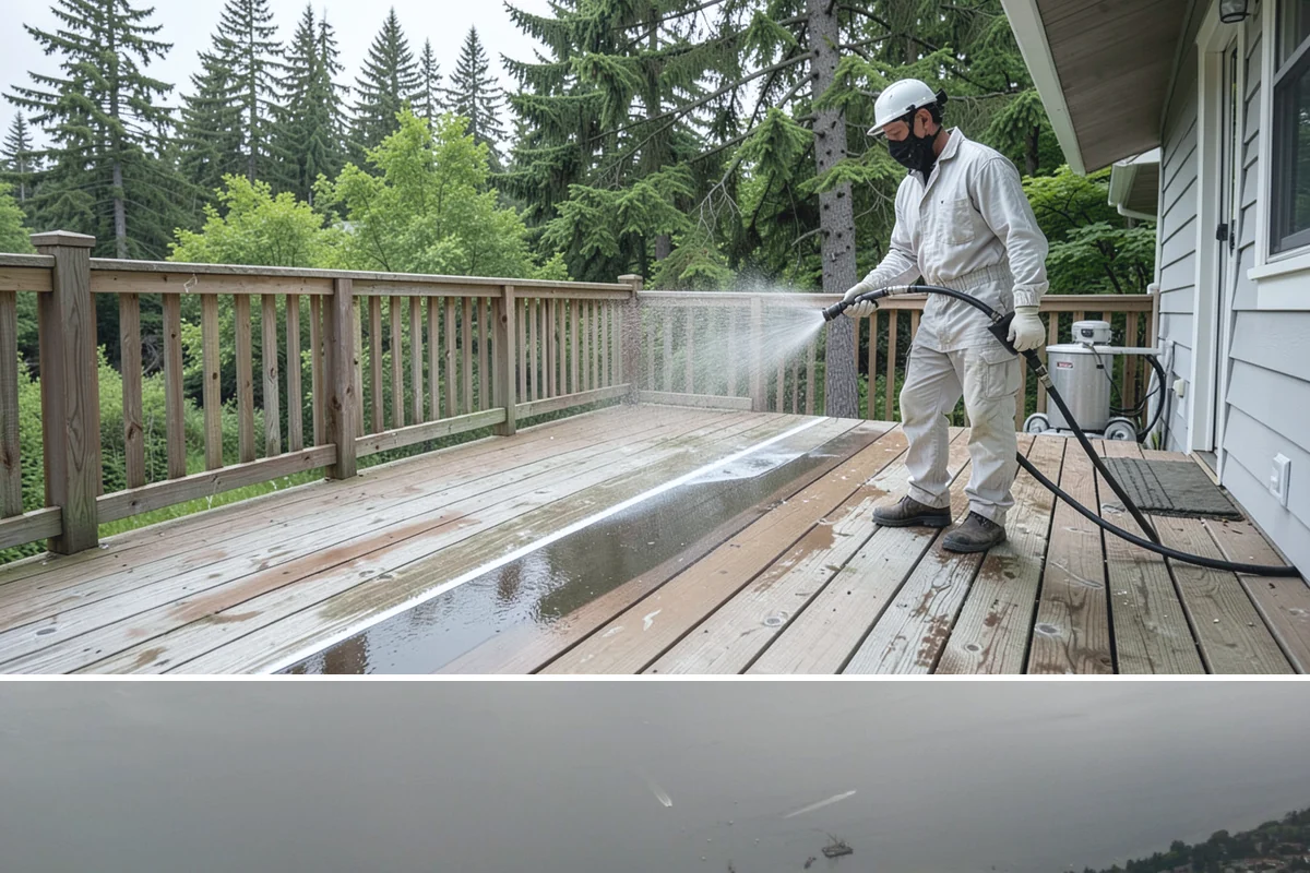 House Mold Removal in Des Moines, King County, WA - Treat in the dry summer months so the solution can fully neutralize the mold before wet conditions return.