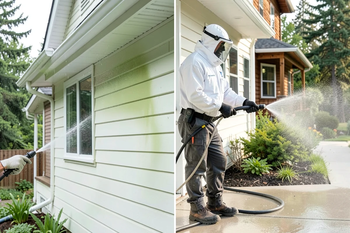 House Mold Removal in DuPont, Pierce County, WA - Pinpoint the mold colonies on damp elevations