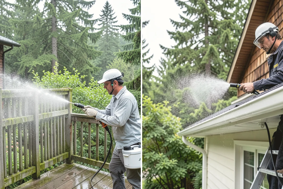 House Mold Removal in Duvall, King County, WA - Pinpoint the mold colonies on damp elevations