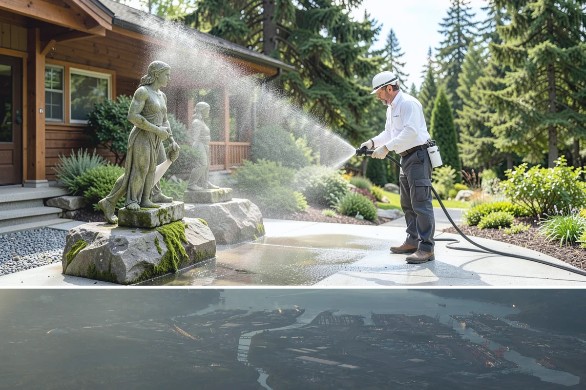 House Mold Removal in Fife, Pierce County, WA - Treat in the dry summer months so the solution can fully neutralize the mold before wet conditions return.