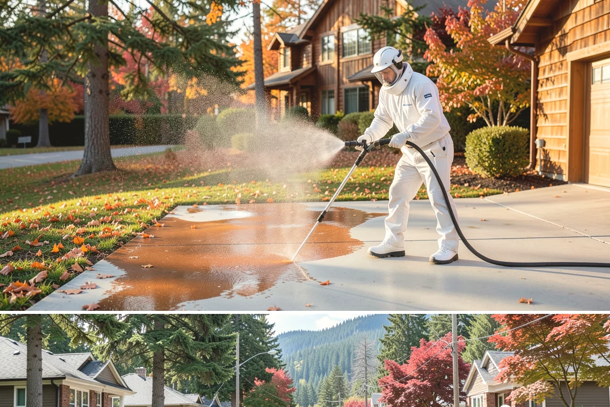 House Mold Removal in Hunts Point, King County, WA - Treat in the dry summer months so the solution can fully neutralize the mold before wet conditions return.