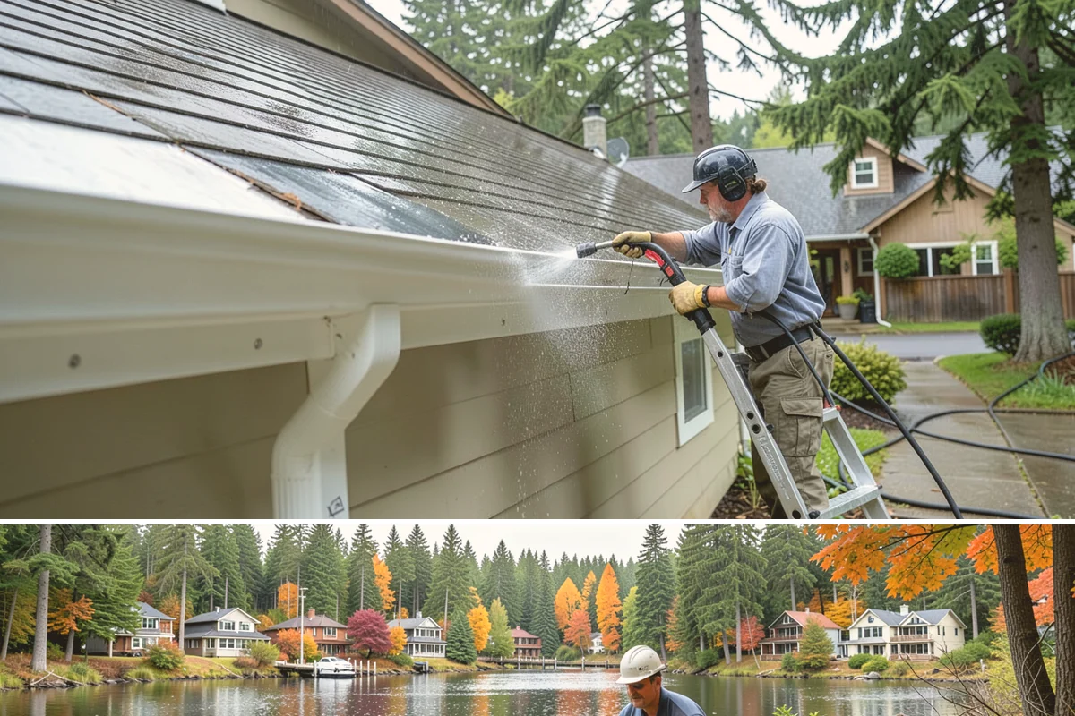 House Mold Removal in La Conner, Skagit County, WA - Treat in the dry summer months so the solution can fully neutralize the mold before wet conditions return.