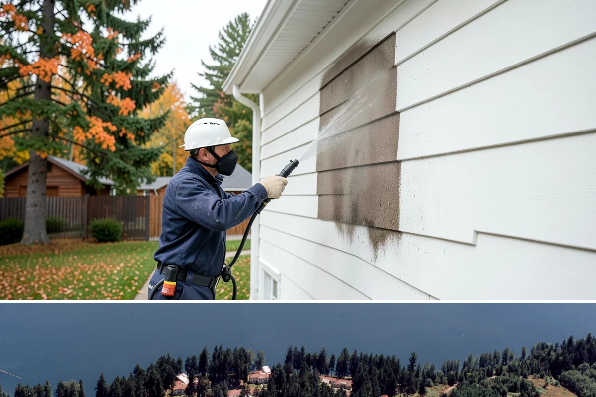 House Mold Removal in Lakewood, Pierce County, WA - Treat in the dry summer months so the solution can fully neutralize the mold before wet conditions return.
