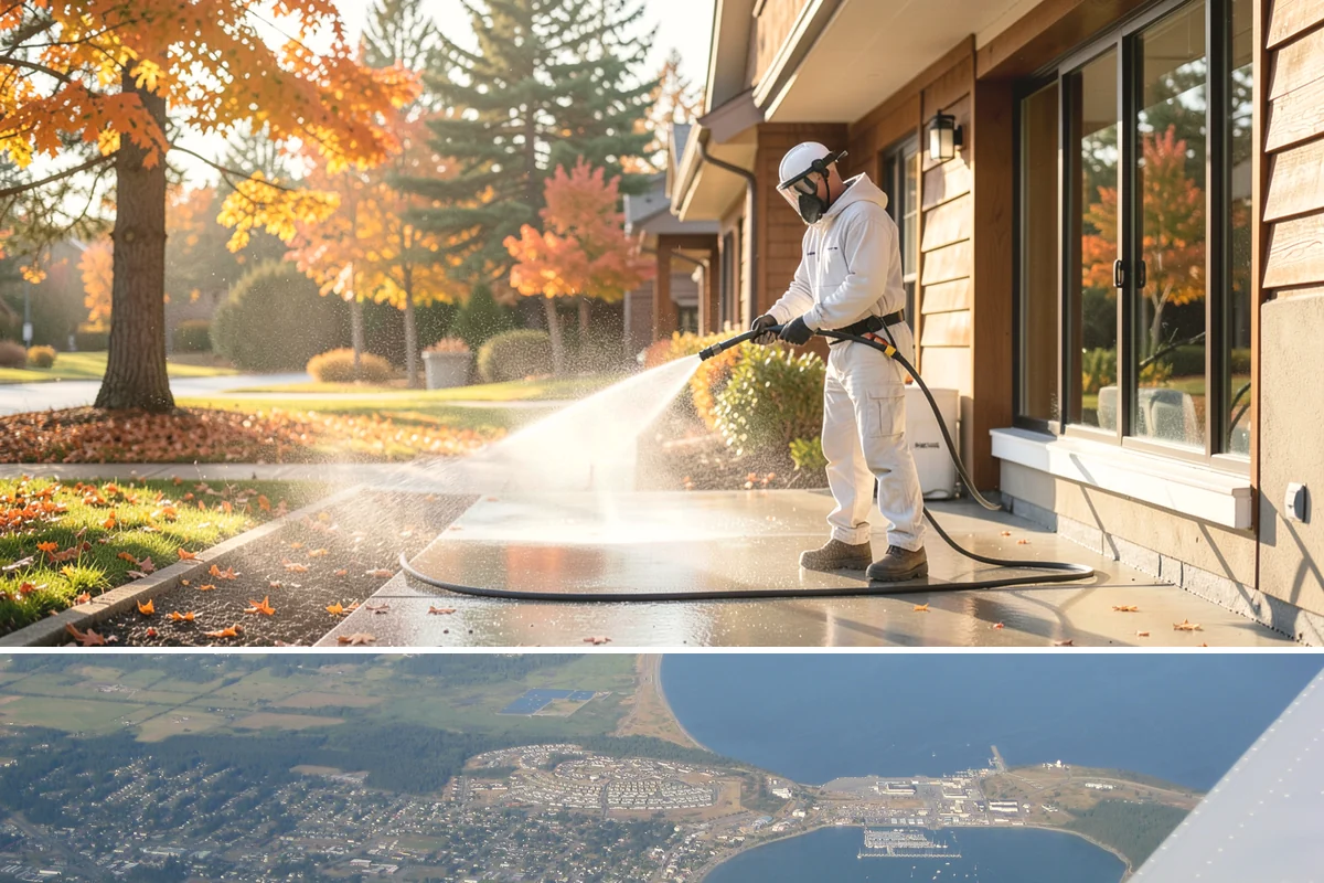 House Mold Removal in Oak Harbor, Island County, WA - Treat in the dry summer months so the solution can fully neutralize the mold before wet conditions return.