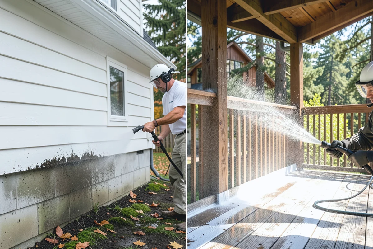 House Mold Removal in Redmond, King County, WA - Pinpoint the mold colonies on damp elevations
