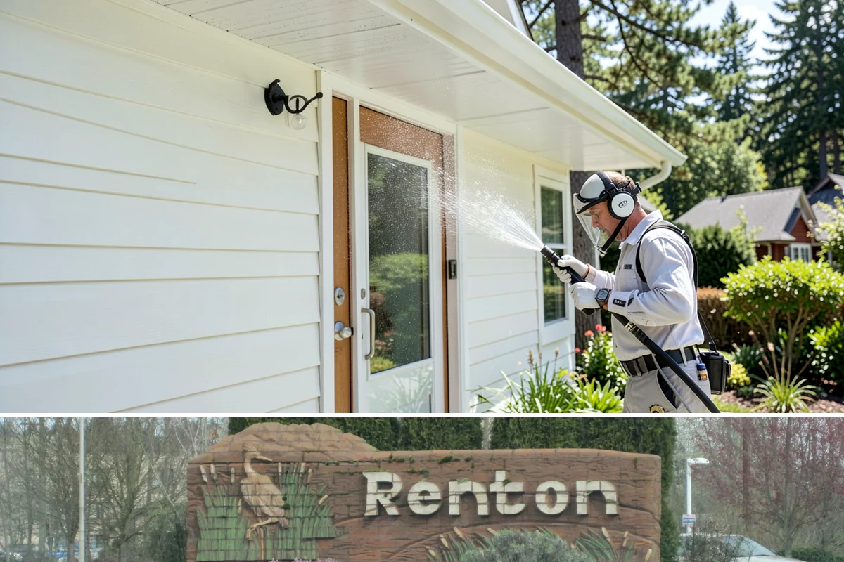 House Mold Removal in Renton, King County, WA - Treat in the dry summer months so the solution can fully neutralize the mold before wet conditions return.