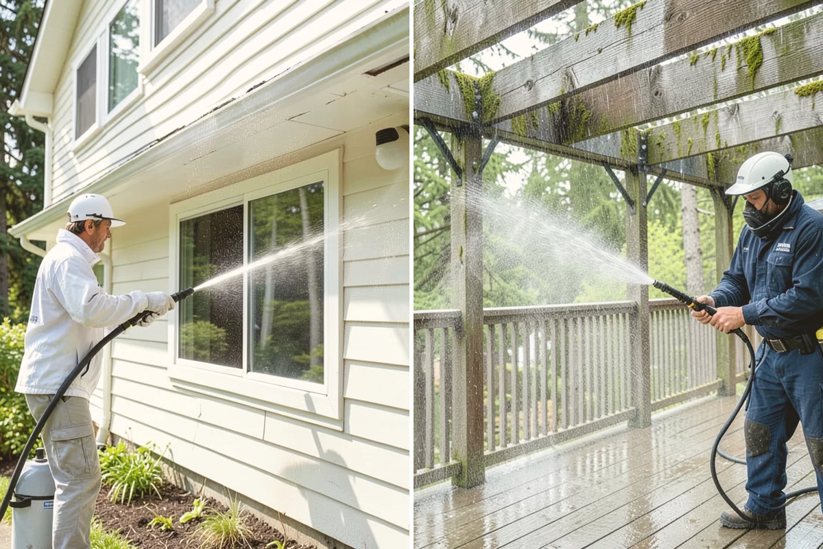House Mold Removal in Sammamish, King County, WA - Pinpoint the mold colonies on damp elevations