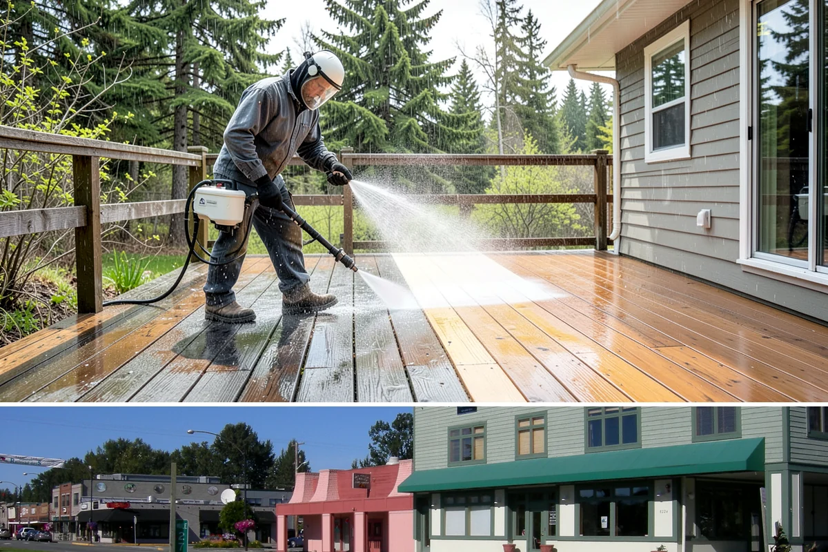 House Mold Removal in Snoqualmie, King County, WA - Treat in the dry summer months so the solution can fully neutralize the mold before wet conditions return.