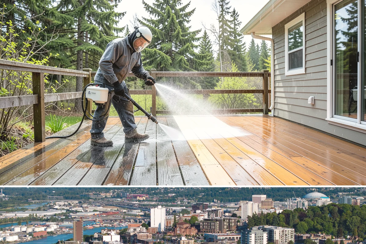 House Mold Removal in Tacoma, Pierce County, WA - Treat in the dry summer months so the solution can fully neutralize the mold before wet conditions return.