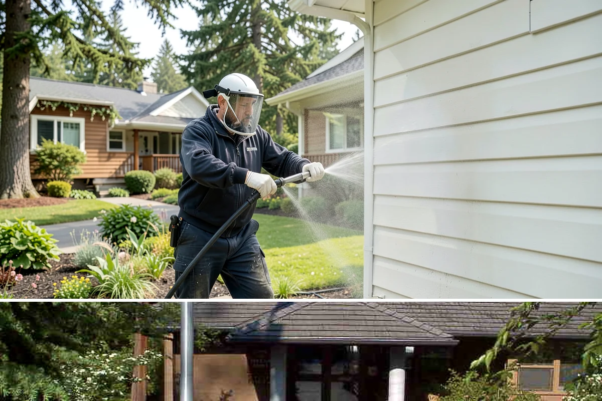 House Mold Removal in Yarrow Point, King County, WA - Treat in the dry summer months so the solution can fully neutralize the mold before wet conditions return.