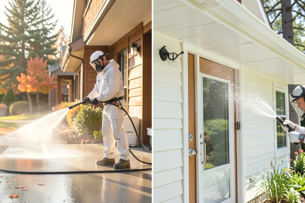 House Wash & Roof Cleaning Package in Anacortes, Skagit County, WA - Protect landscaping and inspect roof and siding