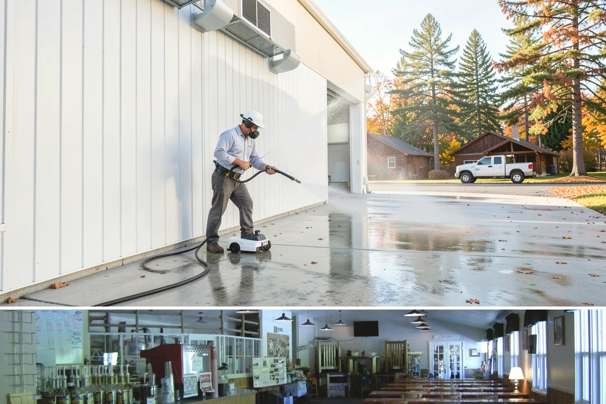 House Wash & Roof Cleaning Package in Black Diamond, King County, WA - Book this package in late spring or summer when a stretch of dry days lets both surfaces cure clean.