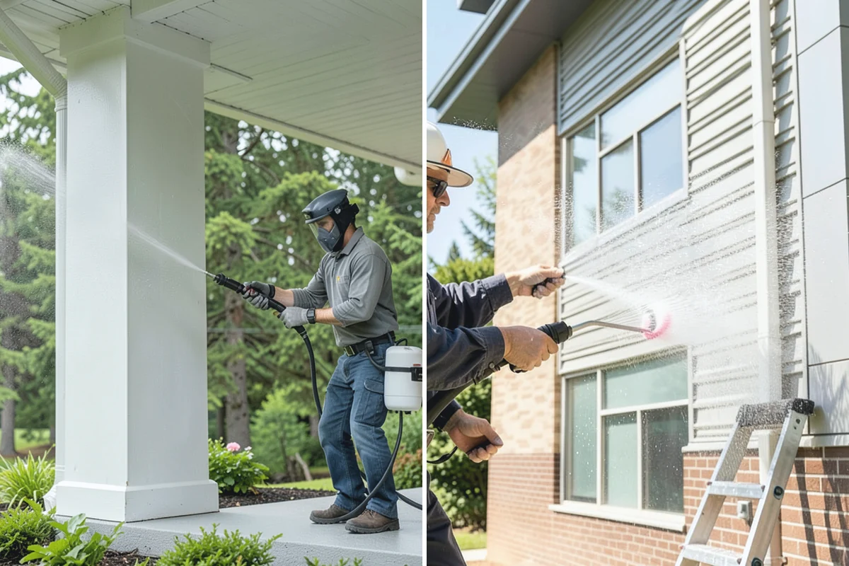 House Wash & Roof Cleaning Package in Bonney Lake, Pierce County, WA - Protect landscaping and inspect roof and siding