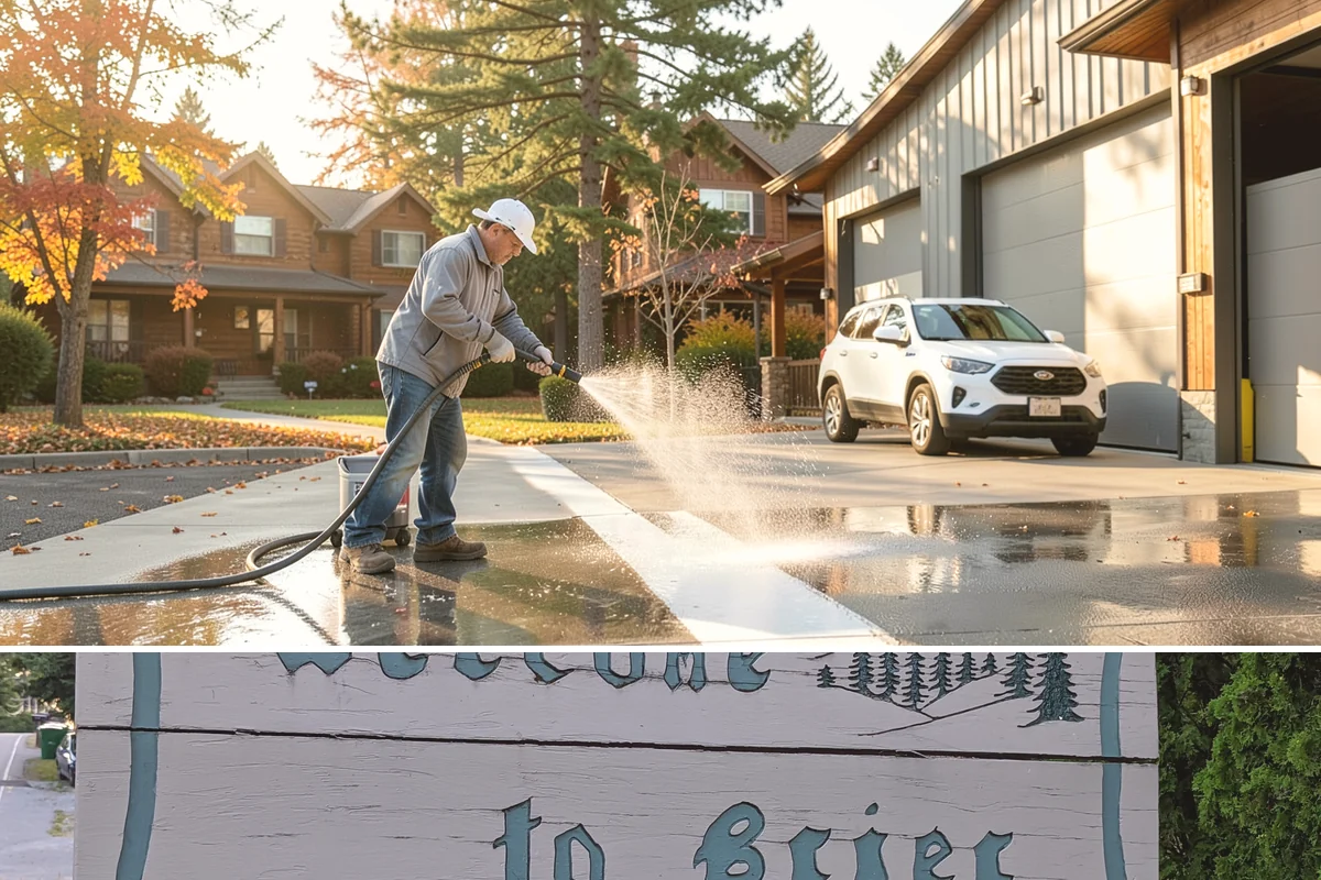 House Wash & Roof Cleaning Package in Brier, Snohomish County, WA - Book this package in late spring or summer when a stretch of dry days lets both surfaces cure clean.