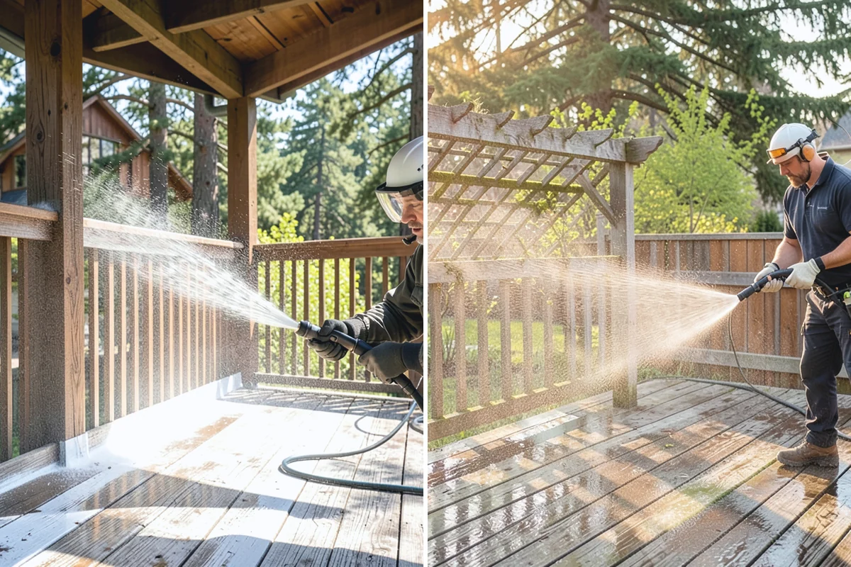 House Wash & Roof Cleaning Package in Buckley, Pierce County, WA - Protect landscaping and inspect roof and siding