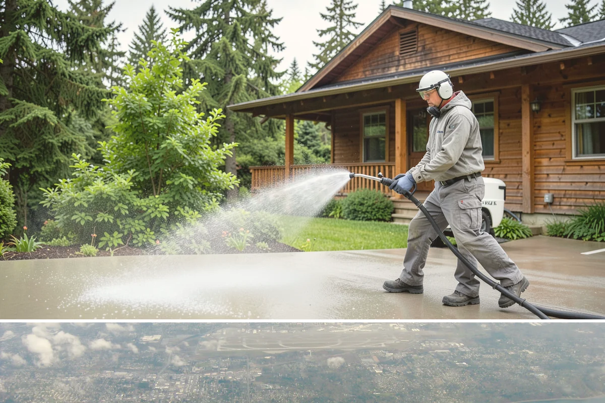 House Wash & Roof Cleaning Package in Burien, King County, WA - Book this package in late spring or summer when a stretch of dry days lets both surfaces cure clean.
