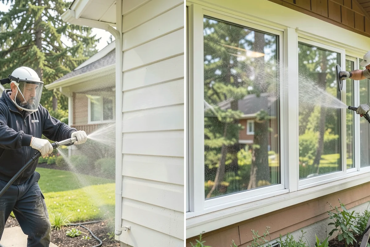 House Wash & Roof Cleaning Package in Carbonado, Pierce County, WA - Protect landscaping and inspect roof and siding