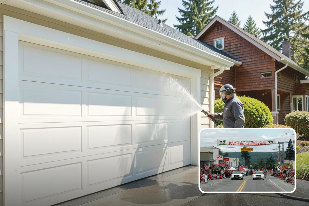 House Wash & Roof Cleaning Package in Carnation, King County, WA - Addresses the two fastest-greening surfaces in one trip