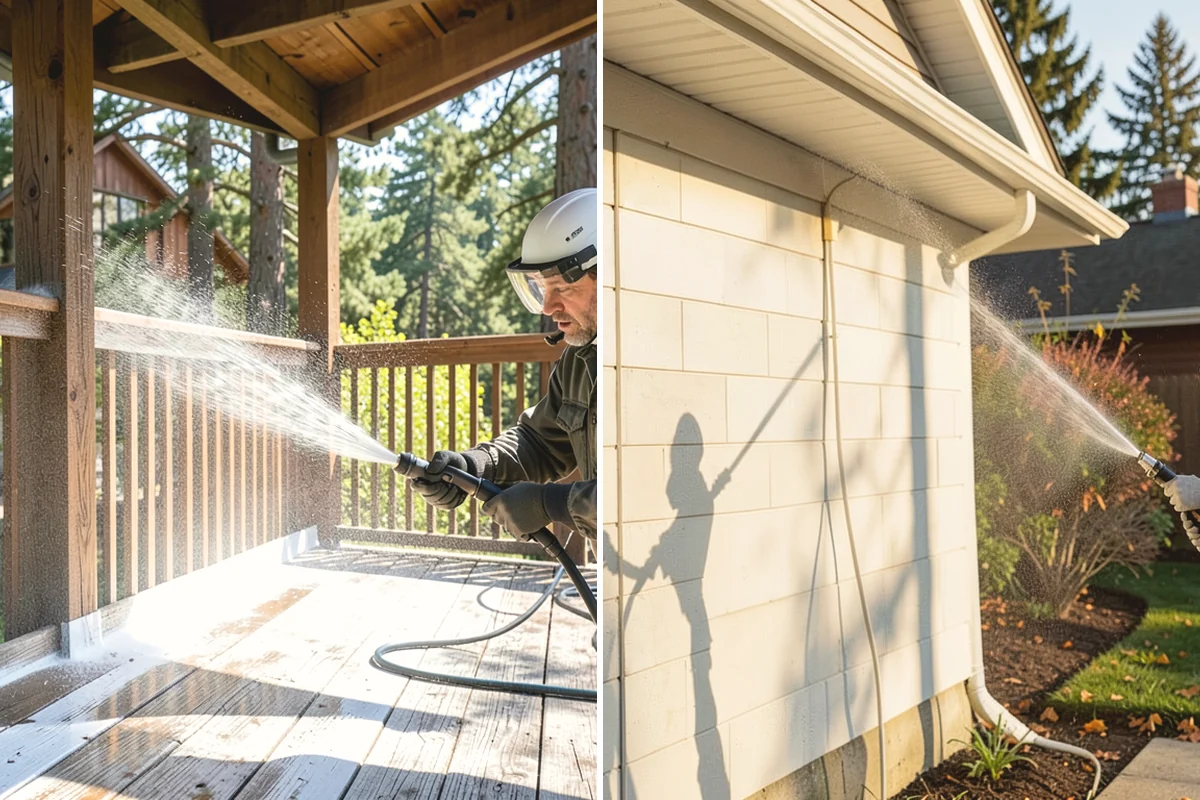 House Wash & Roof Cleaning Package in Carnation, King County, WA - Protect landscaping and inspect roof and siding