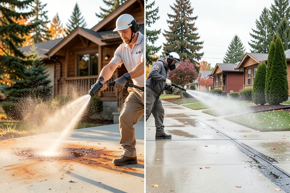 House Wash & Roof Cleaning Package in Clyde Hill, King County, WA - Protect landscaping and inspect roof and siding