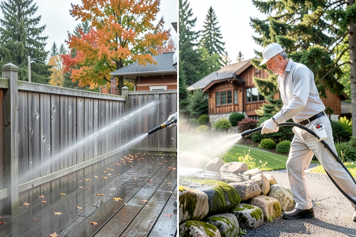 House Wash & Roof Cleaning Package in Concrete, Skagit County, WA - Protect landscaping and inspect roof and siding