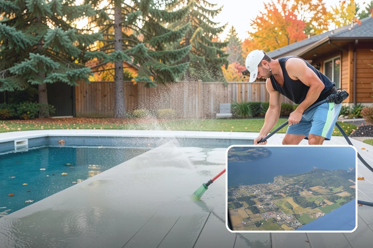 House Wash & Roof Cleaning Package in Coupeville, Island County, WA - Addresses the two fastest-greening surfaces in one trip