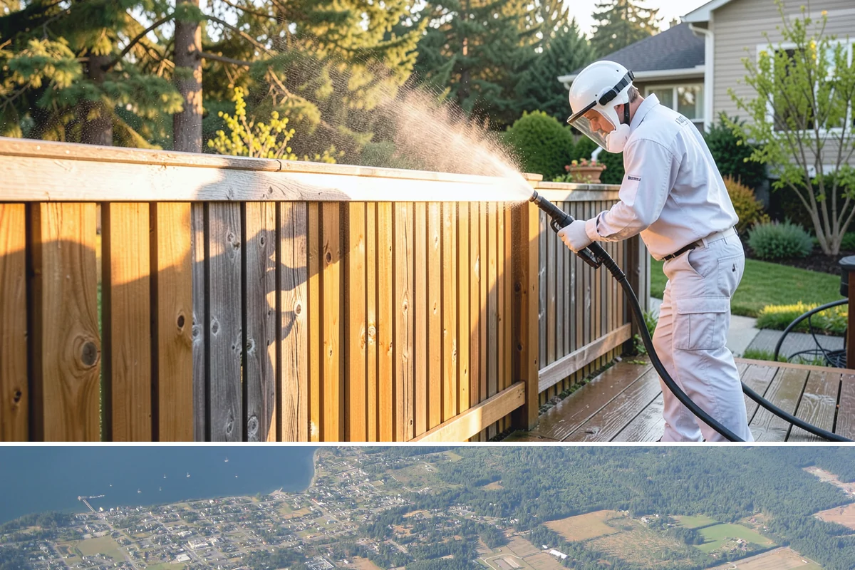 House Wash & Roof Cleaning Package in Coupeville, Island County, WA - Book this package in late spring or summer when a stretch of dry days lets both surfaces cure clean.