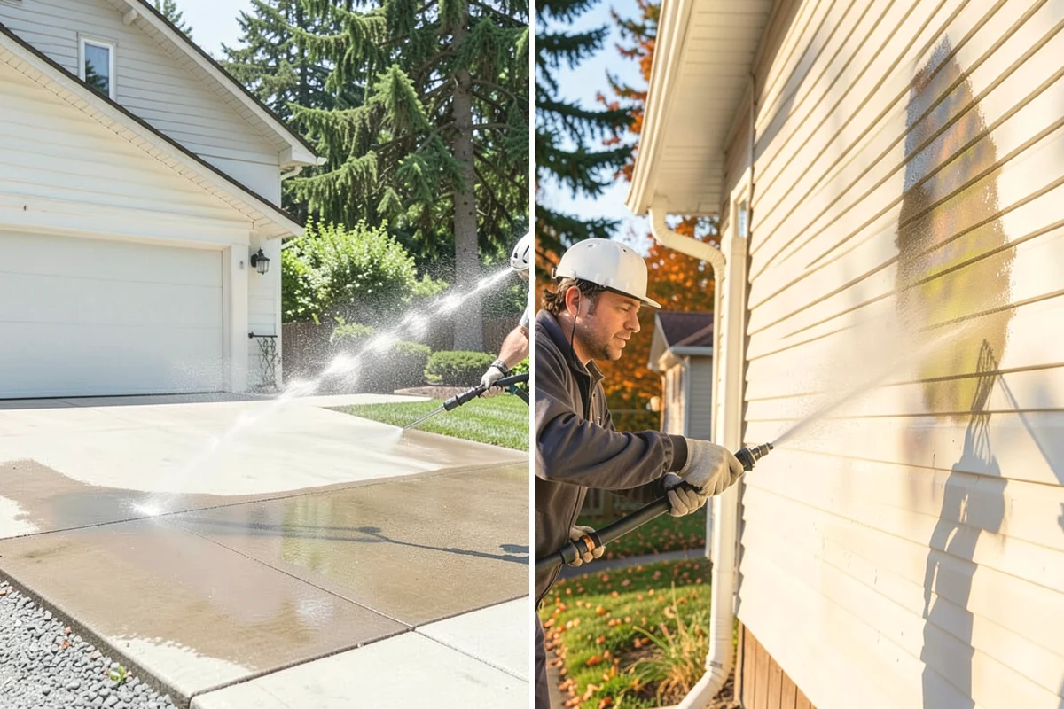 House Wash & Roof Cleaning Package in Covington, King County, WA - Protect landscaping and inspect roof and siding
